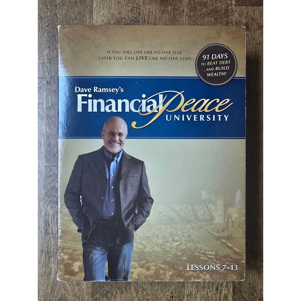 Dave Ramsey Financial Peace University DVD Lessons 7-13 Personal Finance Set